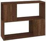 vidaXL B&uuml;cherregal/Raumteiler Braun Eichen-Optik 80x24x63 cm 826646