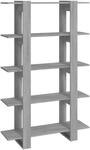 vidaXL B&uuml;cherregal/Raumteiler Grau Sonoma 100&times;30&times;160 cm