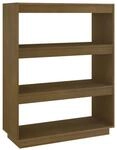 vidaXL B&uuml;cherregal/Raumteiler Honigbraun 80x35x103 cm Massivholz Kiefer