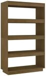 vidaXL B&uuml;cherregal/Raumteiler Honigbraun 80x35x135 Massivholz Kiefer 810892