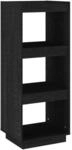 vidaXL B&uuml;cherregal/Raumteiler Schwarz 40x35x103 cm Massivholz Kiefer 810848