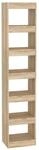 vidaXL B&uuml;cherregal/Raumteiler Sonoma-Eiche 40x30x198 cm