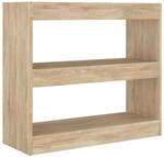 vidaXL B&uuml;cherregal/Raumteiler Sonoma-Eiche 80x30x72 cm