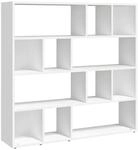 vidaXL B&uuml;cherregal/Raumteiler Wei&szlig; 105x24x102 cm
