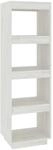 vidaXL B&uuml;cherregal/Raumteiler Wei&szlig; 40x35x135 cm Massivholz Kiefer 810850