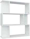 vidaXL B&uuml;cherregal/Raumteiler Wei&szlig; 80x24x96 cm Holzwerkstoff 800081