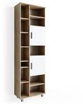 Vicco Badschrank Ilias Sonoma/Wei&szlig; 60 x 190 cm