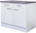 Flex-Well Exclusiv K&uuml;chen-Unterschrank Joelina 100 cm Wei&szlig;