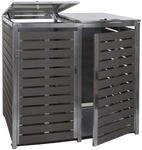 MCW M&uuml;lltonnenverkleidung K14 2er Anthrazit 119x134x84cm