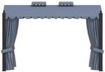 vidaXL Pavillon mit Vorh&auml;ngen 3 x 4 m Anthrazit Stahl