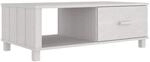 vidaXL Couchtisch HAMAR Wei&szlig; 100x55x35 cm Massivholz Kiefer 340453
