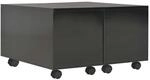 vidaXL Couchtisch Hochglanz-Schwarz 60x60x35 cm Holzwerkstoff