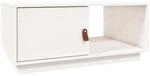 vidaXL Couchtisch Wei&szlig; 80x50x35,5 cm Massivholz Kiefer 818261