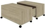 vidaXL Couchtisch Sonoma-Eiche 75x75x38 cm Holzwerkstoff 806870