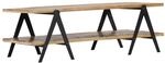 vidaXL Couchtisch 115x60x40 cm Altholz Massiv