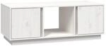 vidaXL Couchtisch Wei&szlig; 110x50x40 cm Massivholz Kiefer 814425
