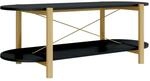 vidaXL Couchtisch Schwarz 110x48x40 cm Holzwerkstoff