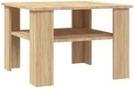 vidaXL Couchtisch Sonoma-Eiche 60x60x42 cm Holzwerkstoff