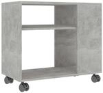 vidaXL Beistelltisch Betongrau 70x35x55 cm Holzwerkstoff 802124