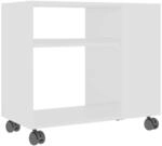 vidaXL Beistelltisch Wei&szlig; 70x35x55 cm Holzwerkstoff 802120