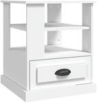 vidaXL Beistelltisch Wei&szlig; 50x50x60 cm Holzwerkstoff 816408