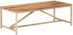 vidaXL Couchtisch 120x60x40 cm Massivholz 286339