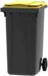 PROREGAL Premium 2 Rad M&uuml;lltonne M&uuml;llgro&szlig;beh&auml;lter 240 Liter HxBxT 107,9 x...