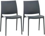 CLP 2er Set St&uuml;hle Maya Dunkelgrau