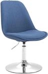 CLP Esszimmerstuhl Maverick Stoff Blau/Chrom