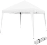 Tectake Pavillon Linosa 3 x 3 M Faltbar und Wasserabweisend 300 x 300 x 255 cm Wei&szlig;