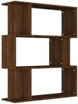 vidaXL B&uuml;cherregal/Raumteiler Braun Eiche 80x24x96 cm Holzwerkstoff