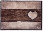 Astra Sauberlaufmatte Pure und Soft 50 cm x 70 cm Holz Herz