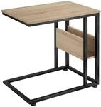 Tectake Beistelltisch Wigan Industrial Style Holz und Stahl 55 x 36 50 x 60 cm