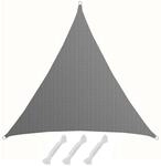 AMANKA HDPE Sonnensegel - 6 x 6 x 6 m Dreieck Grau