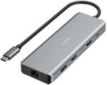 Hama USB-C-Hub Connect2Media Multiport 9 Ports HDMI / USB-A / USB-C / LAN