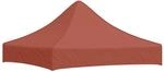vidaXL Partyzelt-Dach 2x2 m Terracotta-Rot 270 g/m&sup2; 315346
