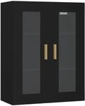 vidaXL H&auml;ngeschrank Schwarz 69,5x34x90 cm 812277
