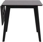 ebuy24 Roxby Esstisch inkl 1 Zus&auml;tzlicher Teller 40cm Schwarz