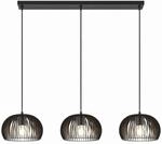 Lindby Pendelleuchte Jusra 9624145 Modern in Schwarz aus Metall 3-flammig E27