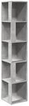 vidaXL Eckregal Betongrau 33x33x164,5 cm Holzwerkstoff