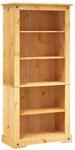 vidaXL B&uuml;cherschrank 5 F&auml;cher Mexiko-Stil Kiefernholz 81x40x170 cm