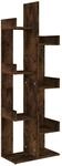 vidaXL B&uuml;cherschrank 48x25,5x140 cm R&auml;uchereiche Holzwerkstoff