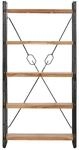 vidaXL B&uuml;cherregal 5 F&auml;cher 90 x 30 x 180 cm Massivholz Akazie