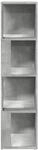 vidaXL Eckregal Betongrau 33x33x132 cm Holzwerkstoff