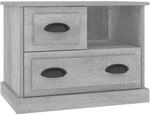 vidaXL Nachttisch Betongrau 60x39x45 cm