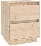 vidaXL Nachttisch 40x35x50 cm Massivholz Kiefer