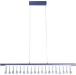N&auml;ve LED-Pendelleuchte Nobilis Grau ca. 100 cm