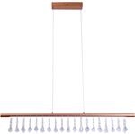 N&auml;ve LED-Pendelleuchte Nobilis Gold ca. 100 cm