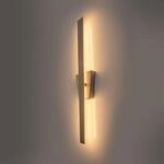 N&auml;ve LED-Wandleuchte Trevor nickel matt 62 cm