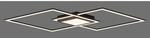 Just Light. LED-Deckenleuchte Asmin Schwarz 106 x 37 cm